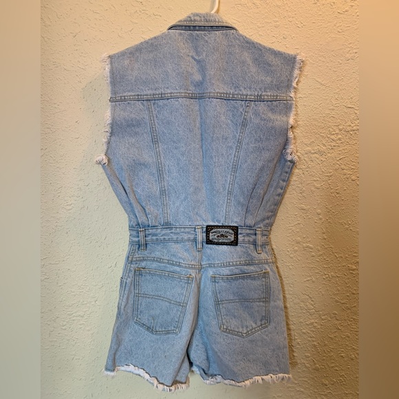 D'Mode Classix 1980s/1990s Vintage Jean Romper - Picture 5 of 9
